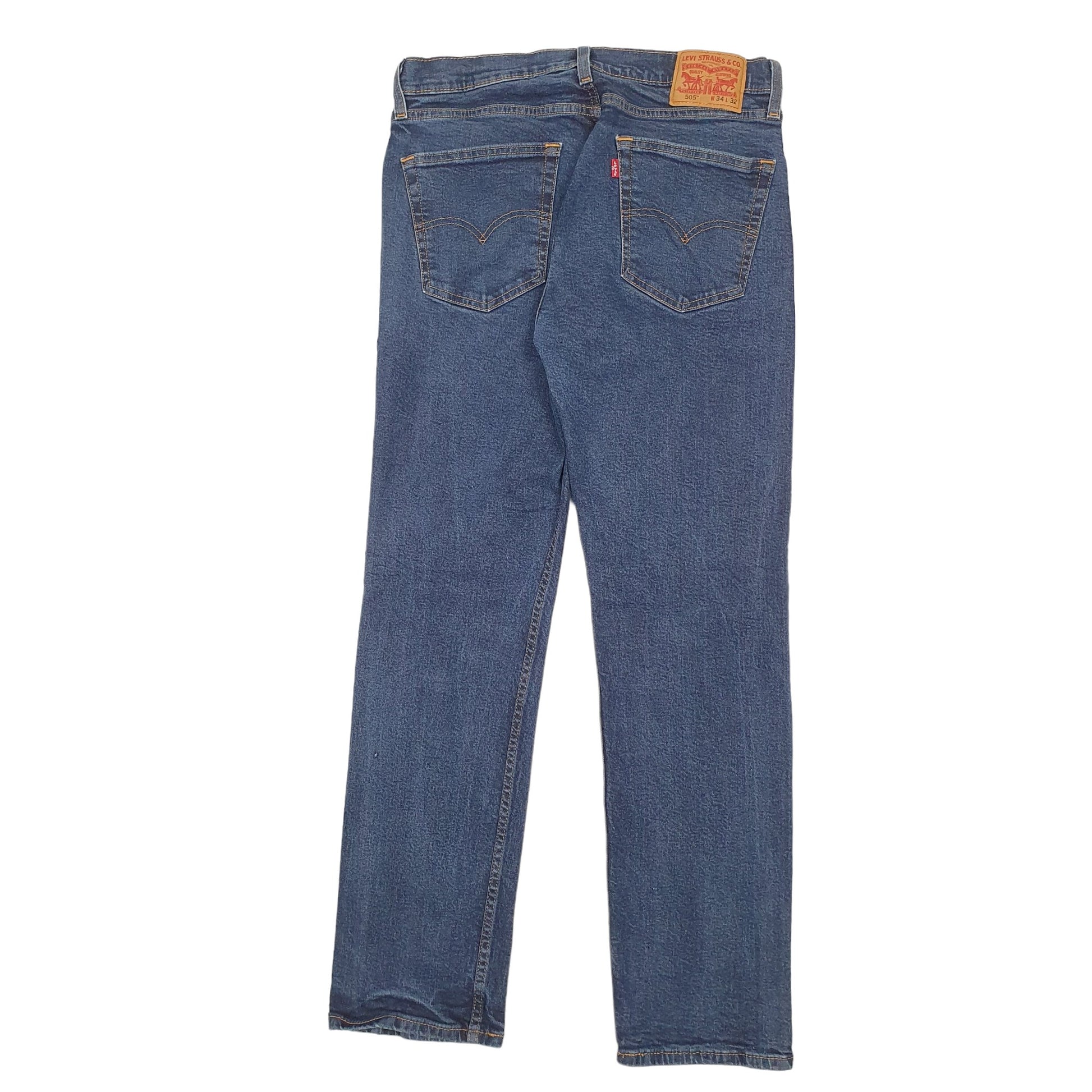 Mens Blue Levis  505 JeansW34 L32