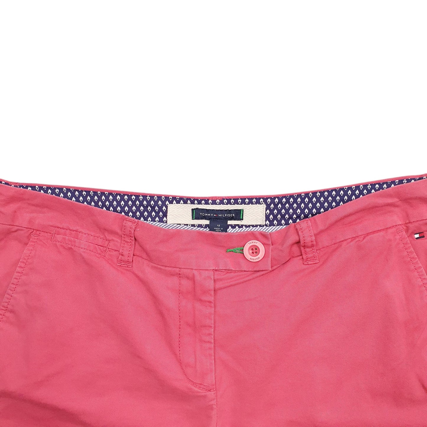 Womens Pink Tommy Hilfiger  Chino Shorts