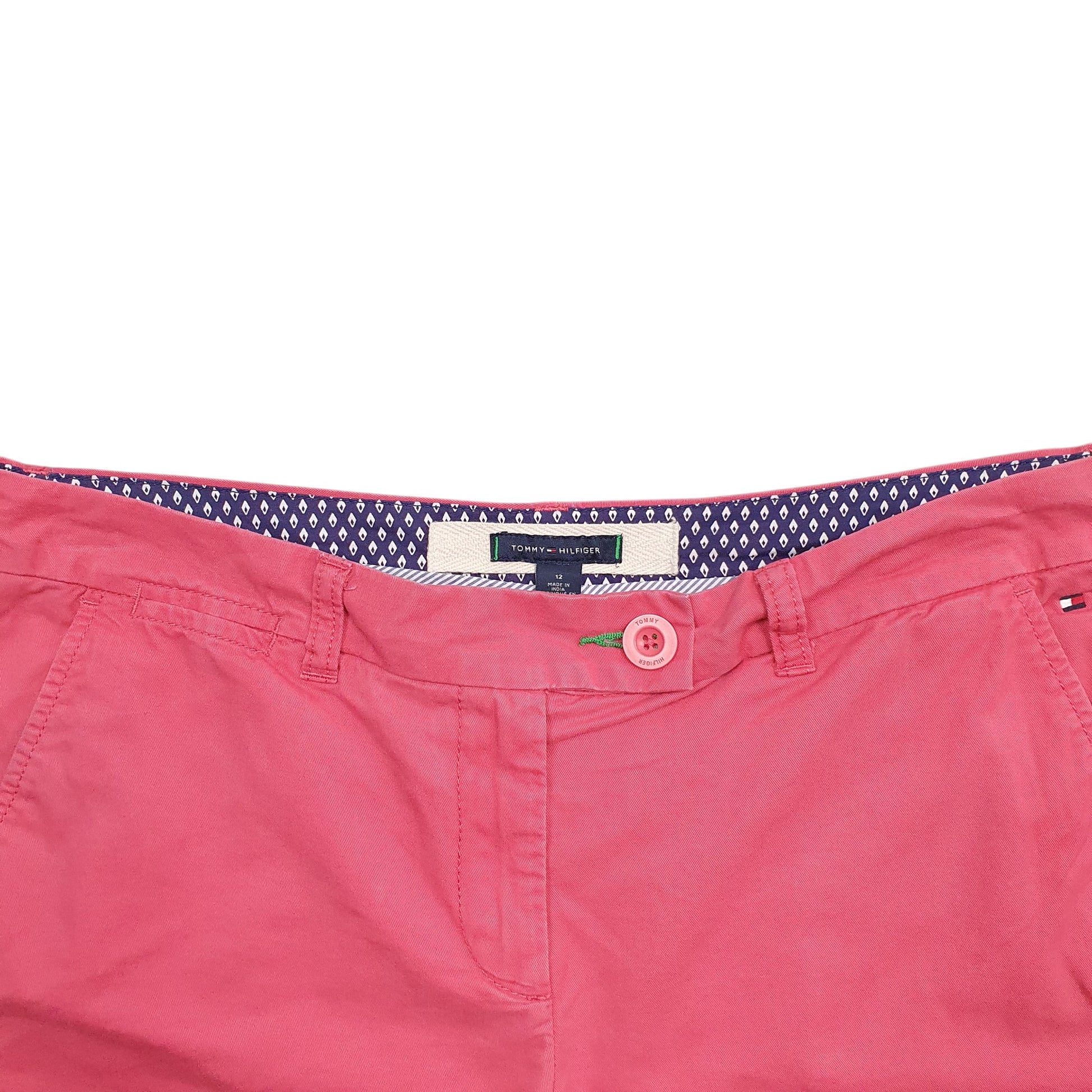Womens Pink Tommy Hilfiger  Chino Shorts