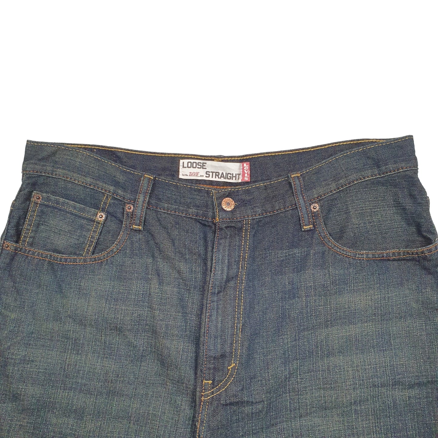 Mens Blue Levis Denim Jeans Jorts 569 Relaxed Denim Shorts