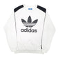 Mens White Adidas  Crewneck Jumper