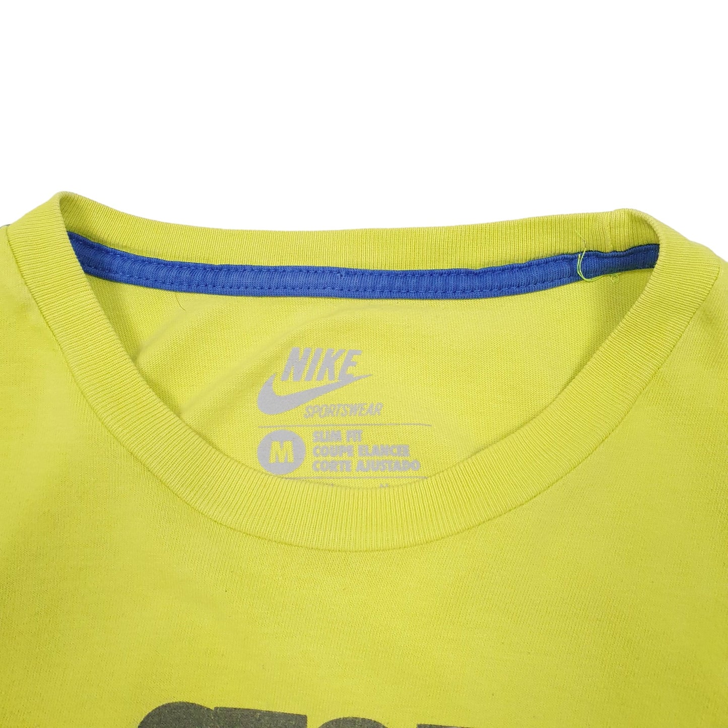 Mens Green Nike Slim Stop Looking At My Swoosh Short Sleeve T Shirt