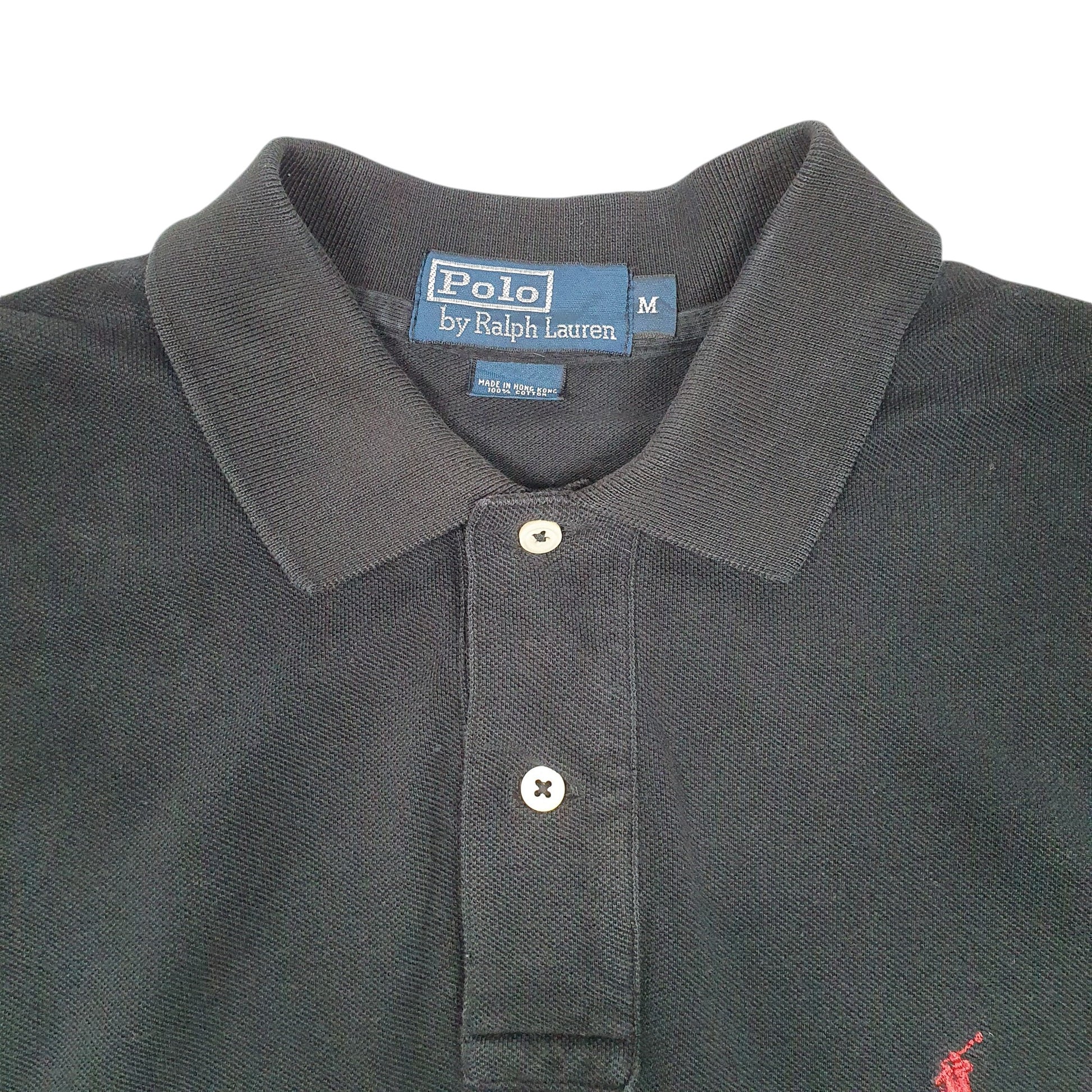 Mens Black Polo Ralph Lauren Vintage Cardiacs Gamecocks USA Short Sleeve Polo Shirt