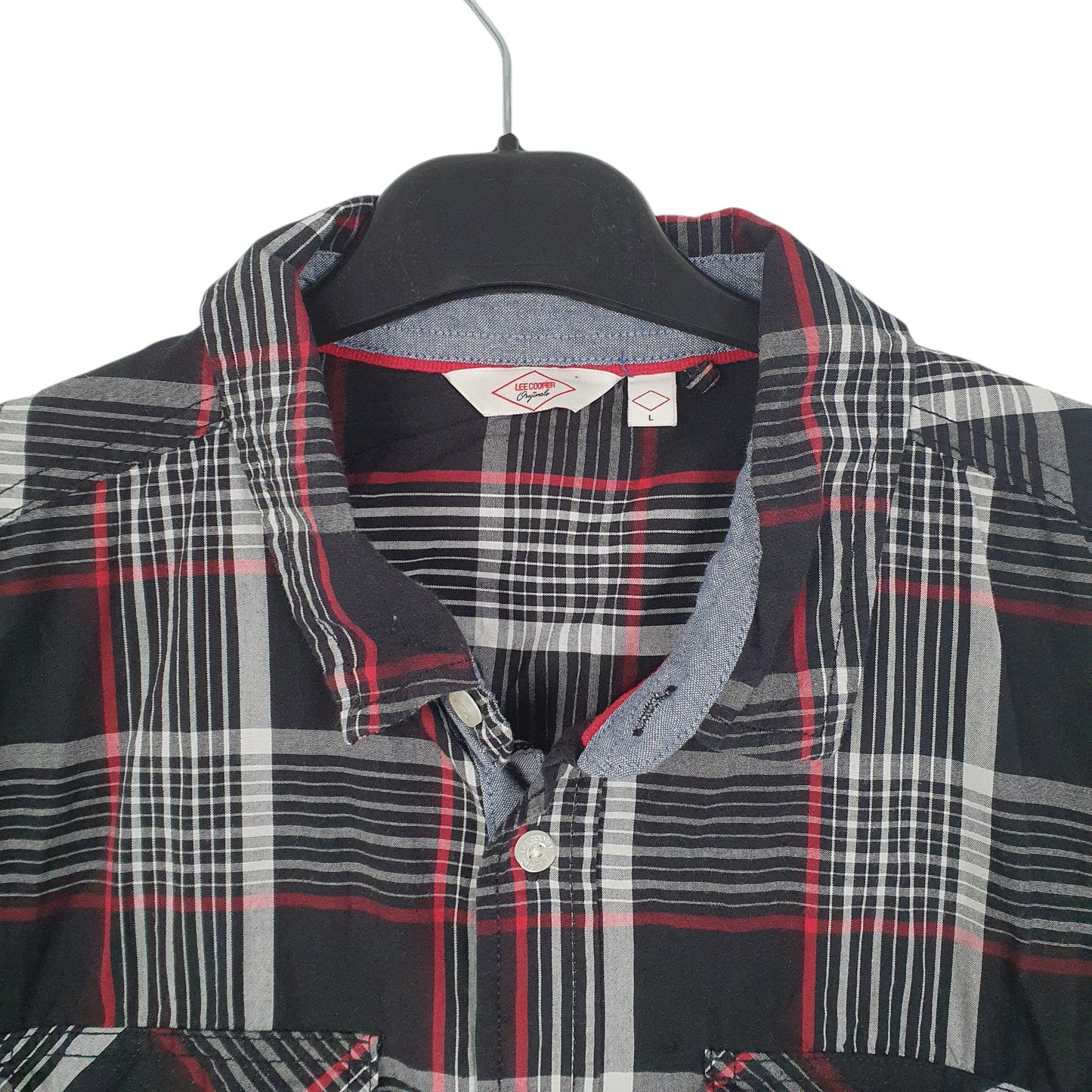 Mens Black Lee Cooper  Short Sleeve Shirt