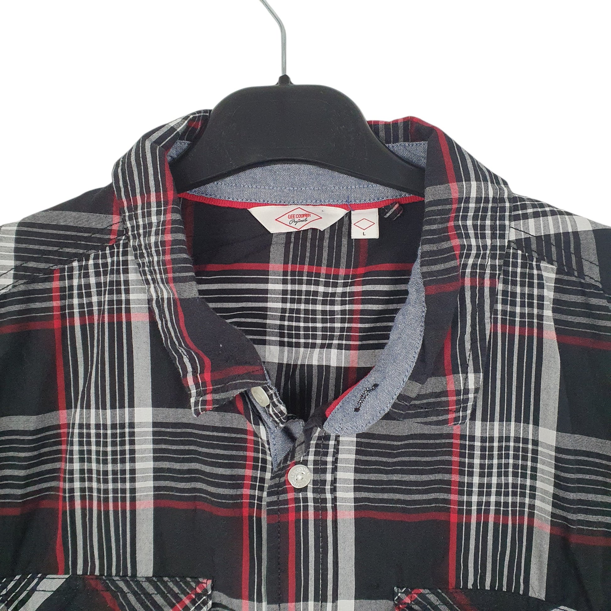 Mens Black Lee Cooper  Short Sleeve Shirt