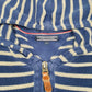 Mens Blue Tommy Hilfiger Knit Striped Hoodie Jumper