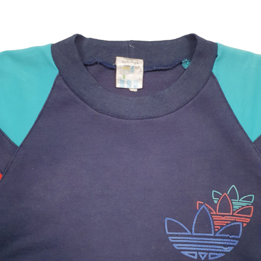 Mens Navy Adidas Vintage 90's Crewneck Jumper