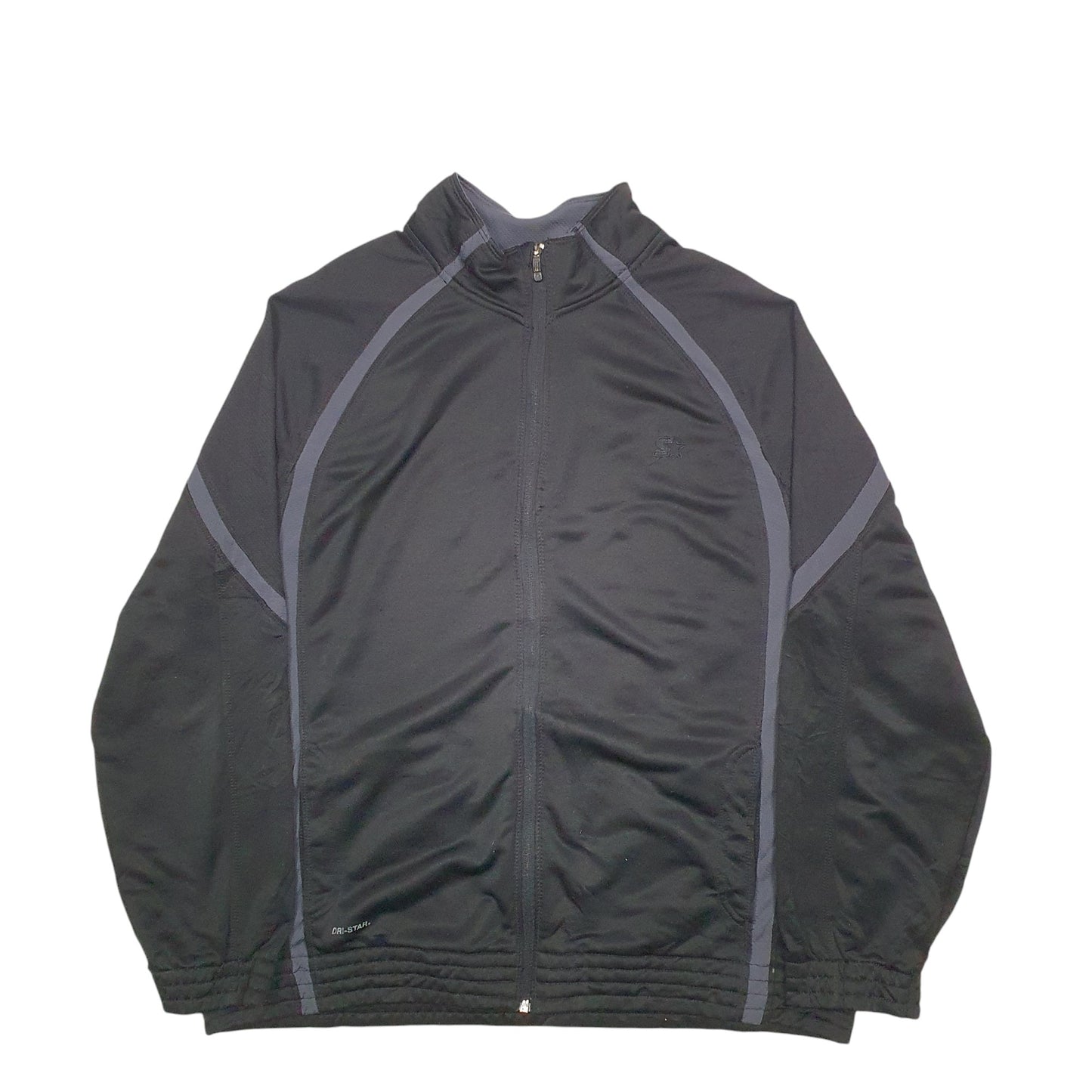 Mens Black Starter  Full Zip Jumper