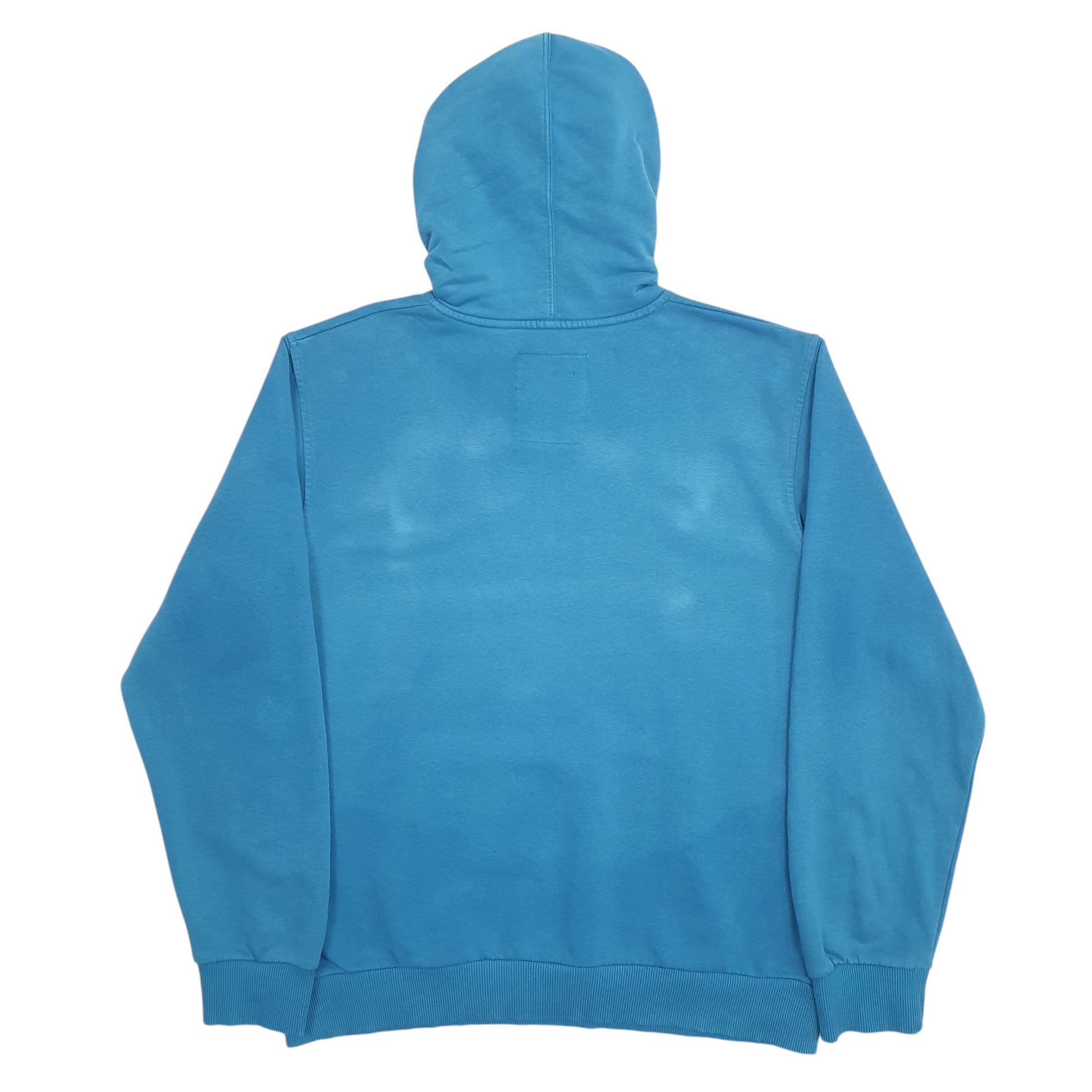 Mens Blue Unbranded Spellout Hoodie Jumper