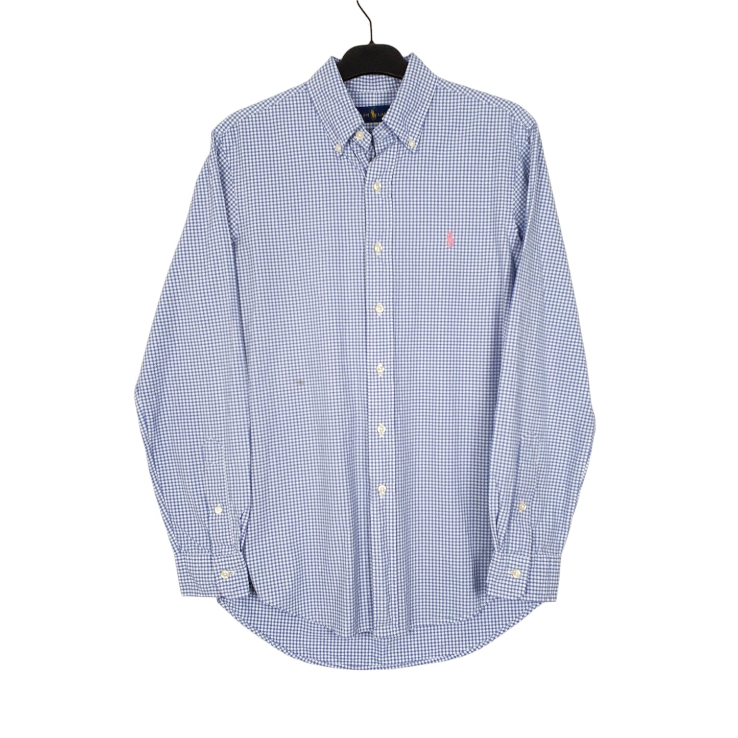 Mens Blue Ralph Lauren Oxford Long Sleeve Shirt