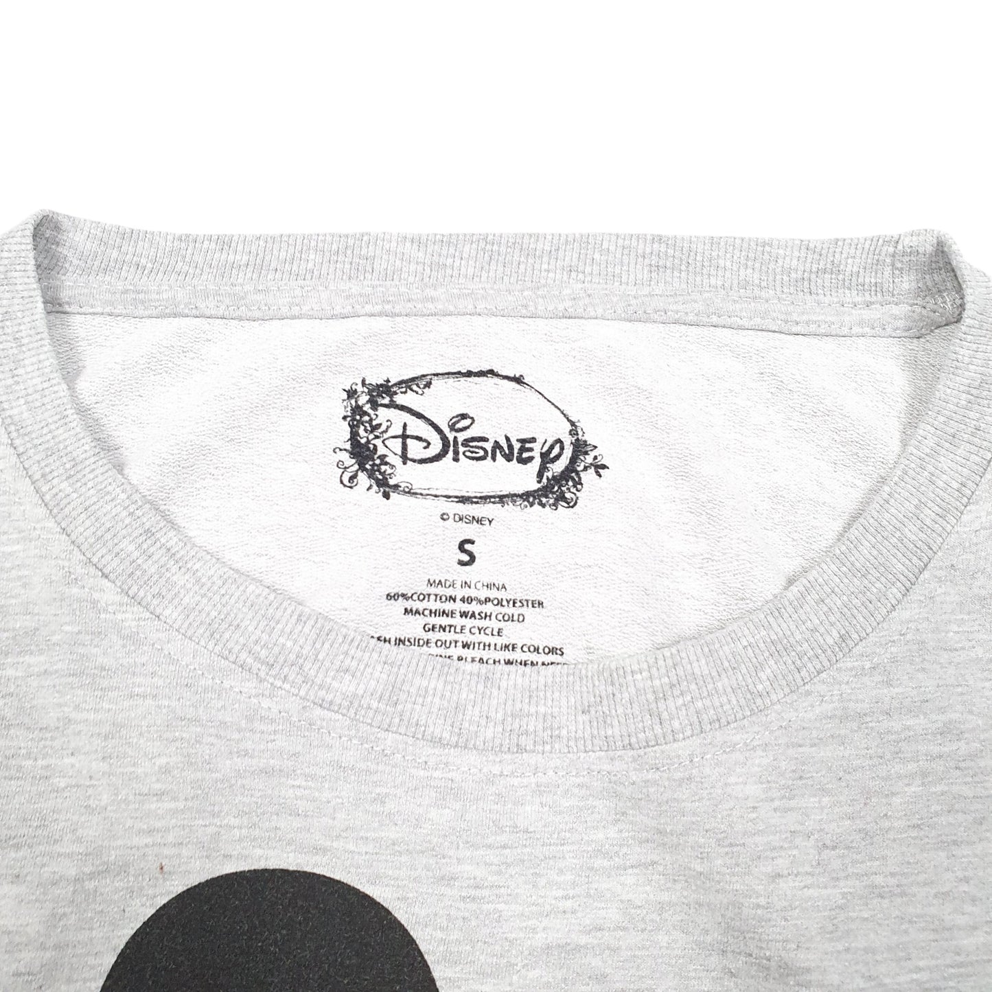 Mens Grey Disney Mickey Mouse Crewneck Jumper