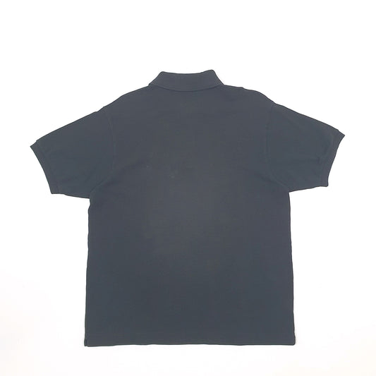 Mens Black Lacoste  Short Sleeve Polo Shirt