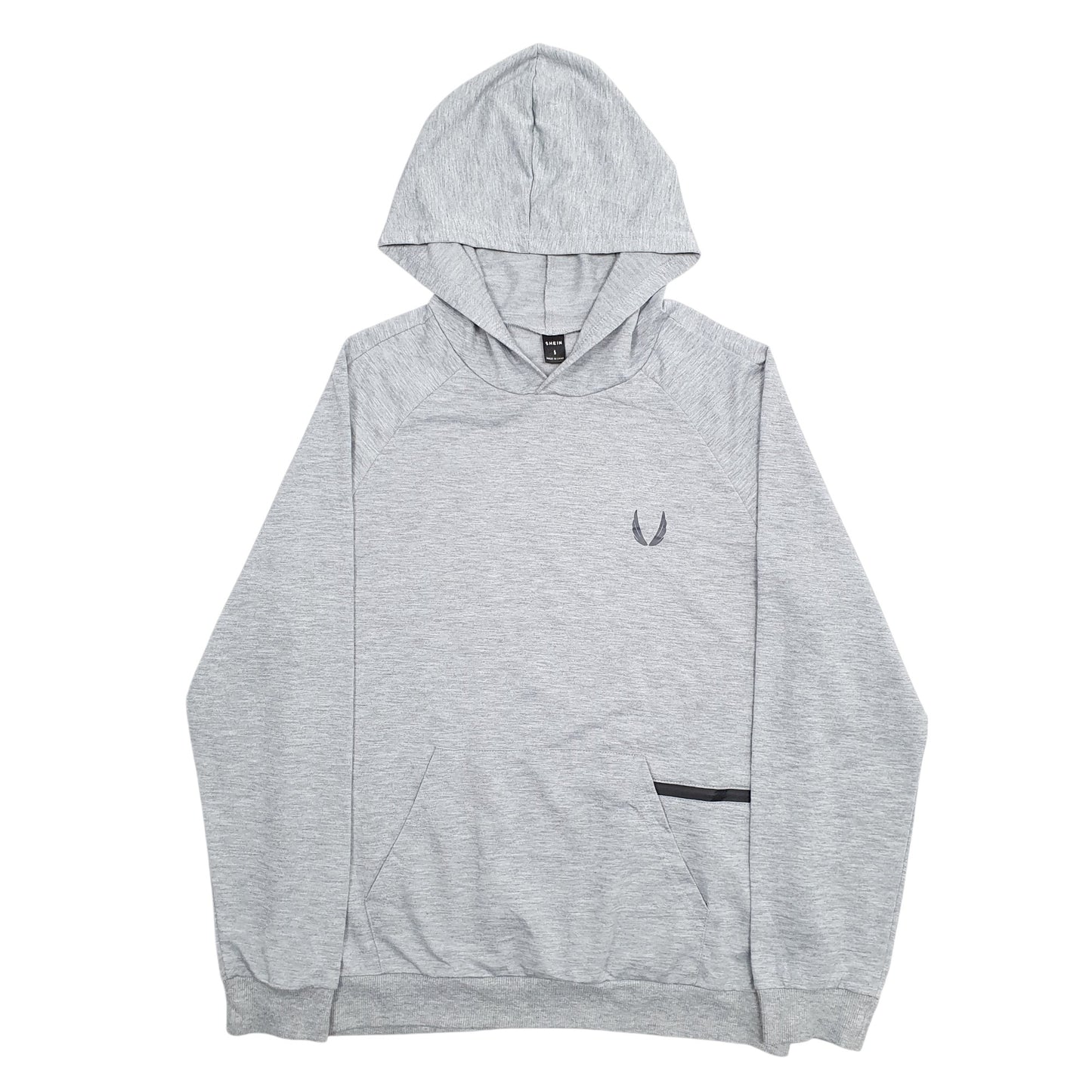 Mens Grey Shein  Hoodie Jumper