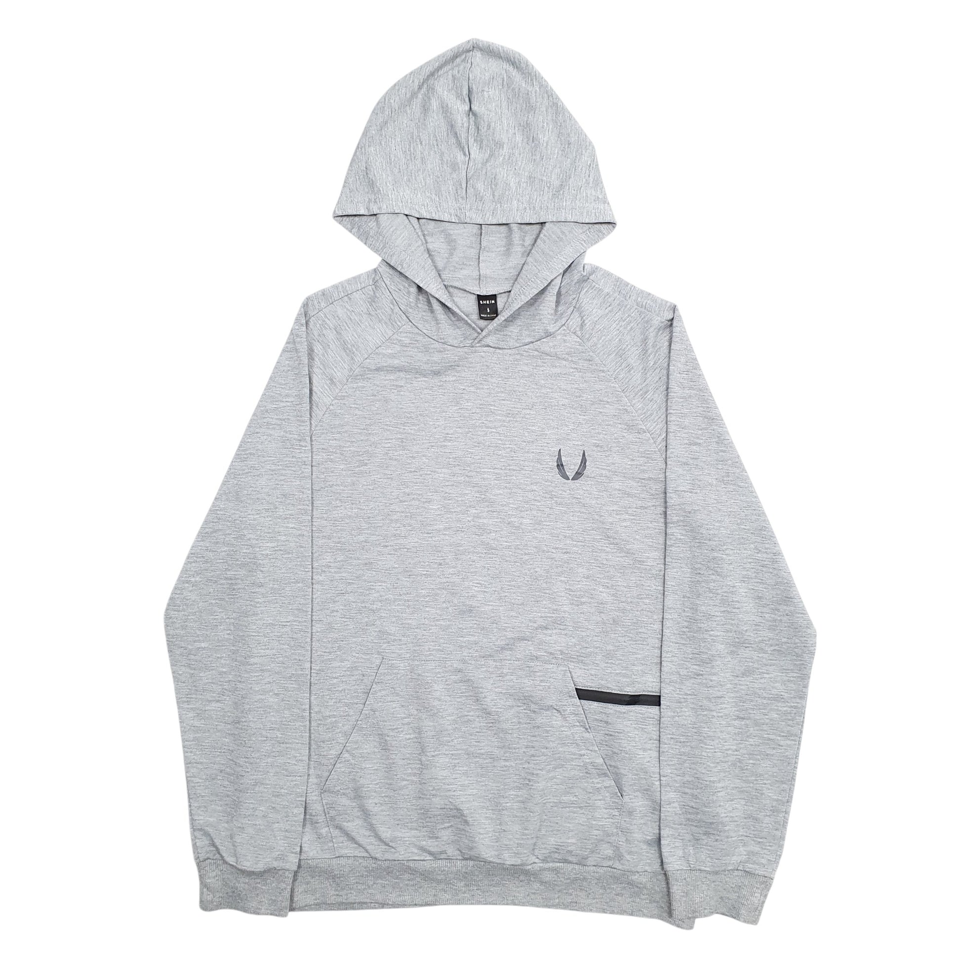 Mens Grey Shein  Hoodie Jumper