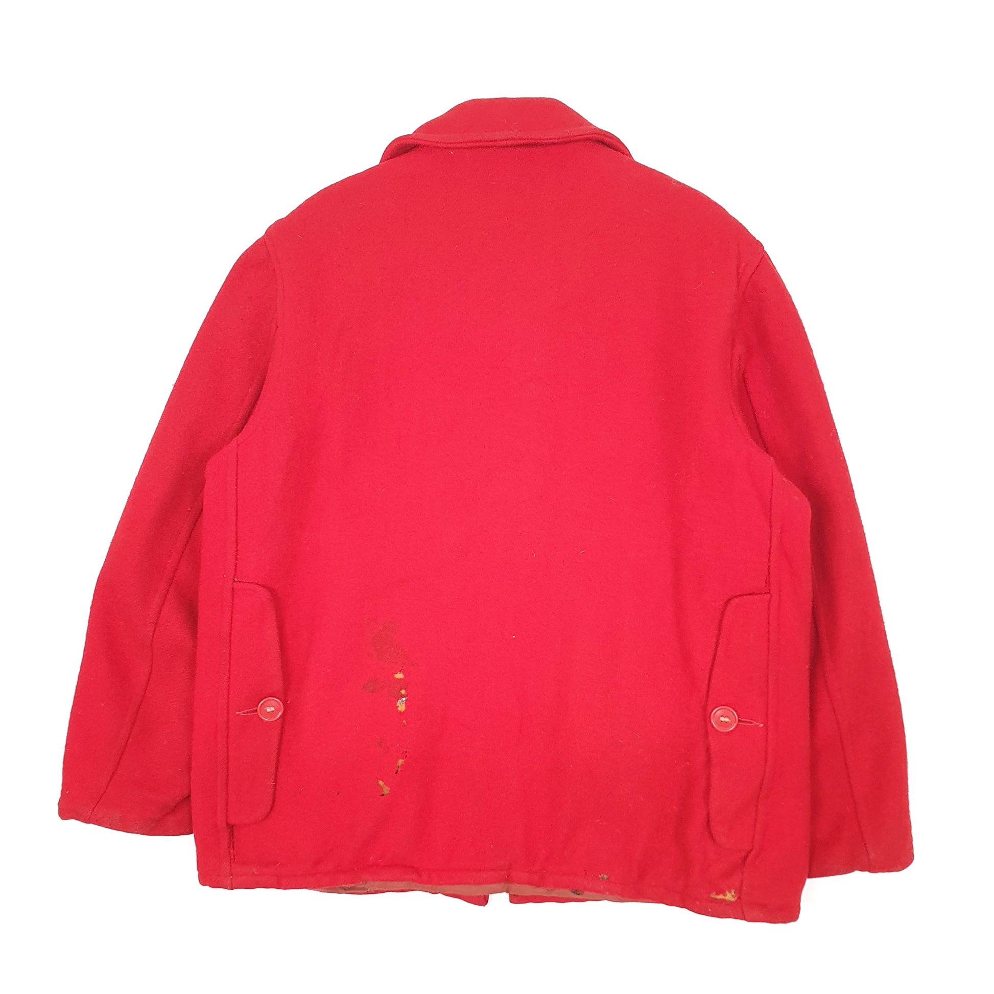 Mens Red Pine Crest Vintage 1960s Hunting Mackinaw Cruiser  Coat