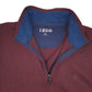 Mens Burgundy Izod  Quarter Zip Jumper