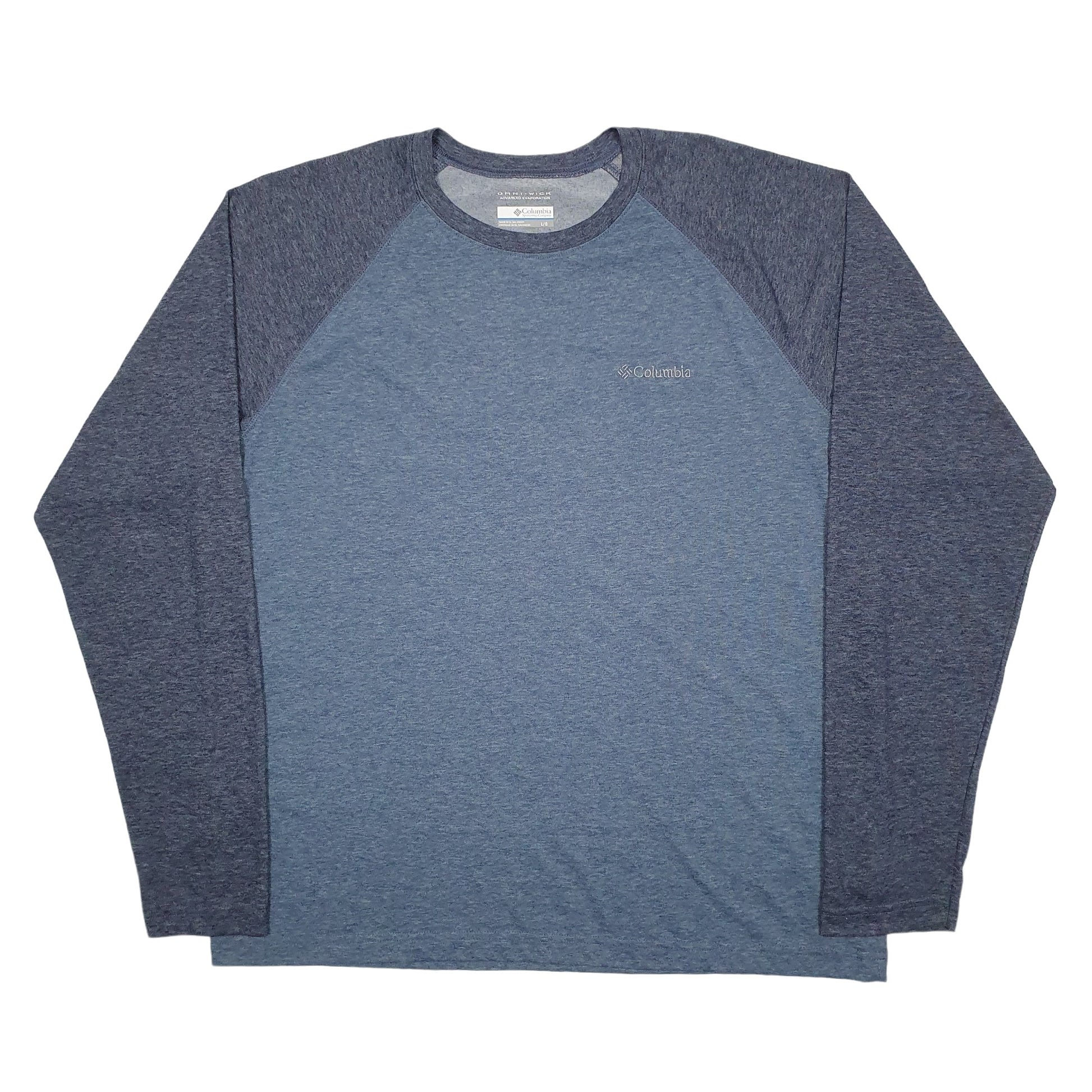 Mens Blue Columbia Sportswear  Long Sleeve T Shirt