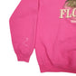 Mens Pink Gildan Florida Palm Trees Spellout Crewneck Jumper