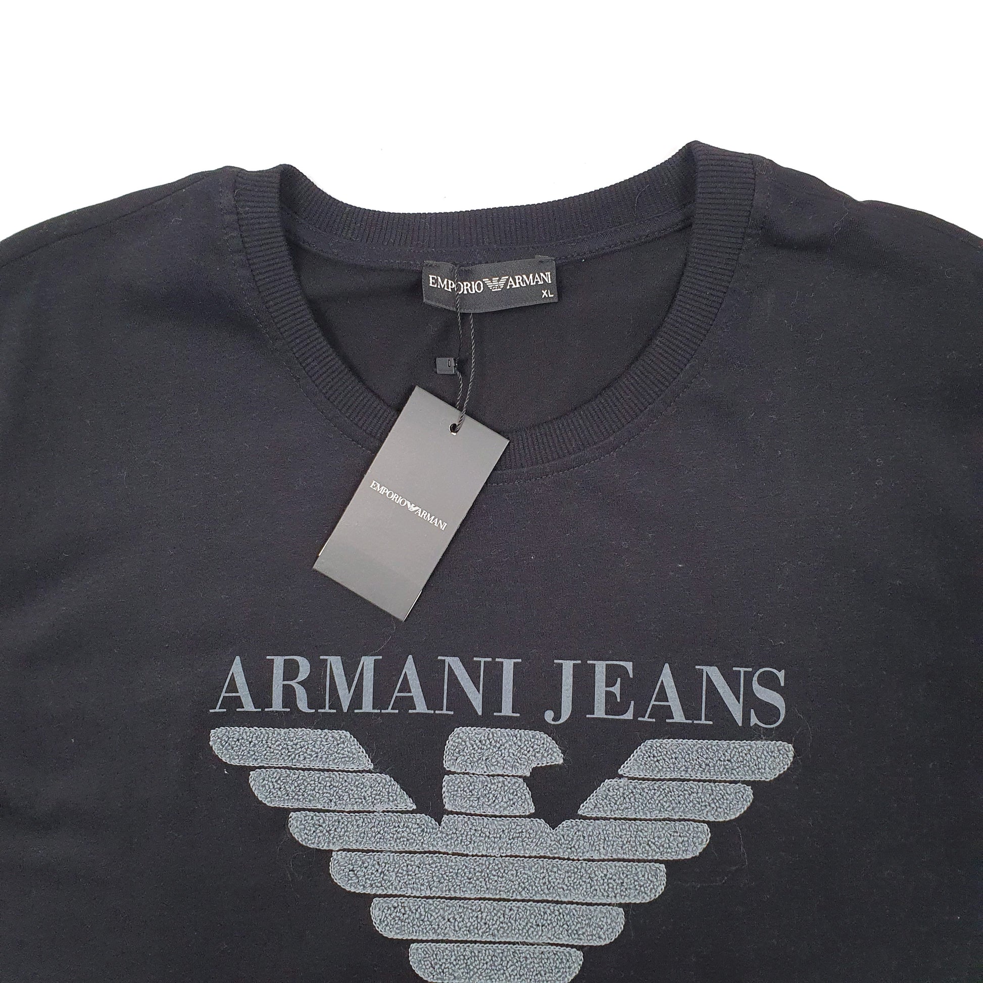 Mens Black Emporio Armani Jeans BNWT Short Sleeve T Shirt