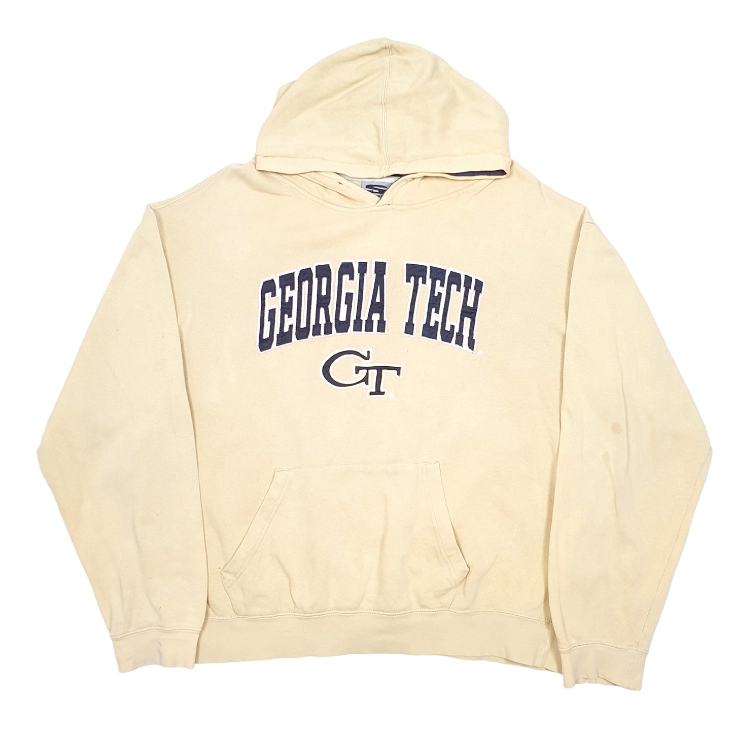 Mens Yellow Stadium Athletics Georgia Tech College USA Yellow Jackets Hoodie Jumper