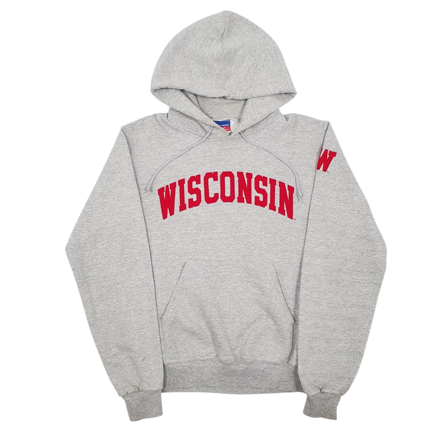 Womens Grey Champion Wisconsin Hoodie Jumper