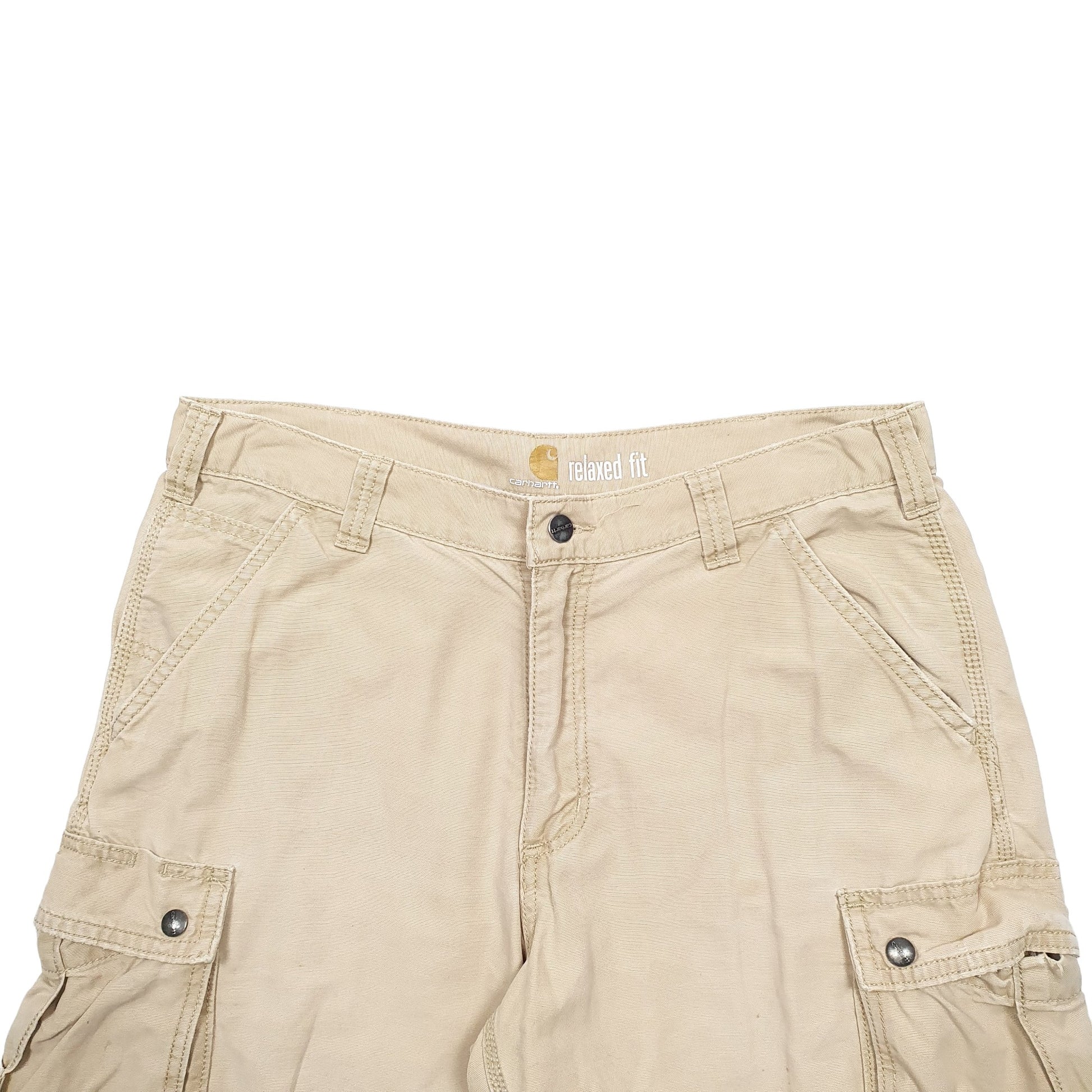 Mens Beige Carhartt Workwear Cargo Shorts
