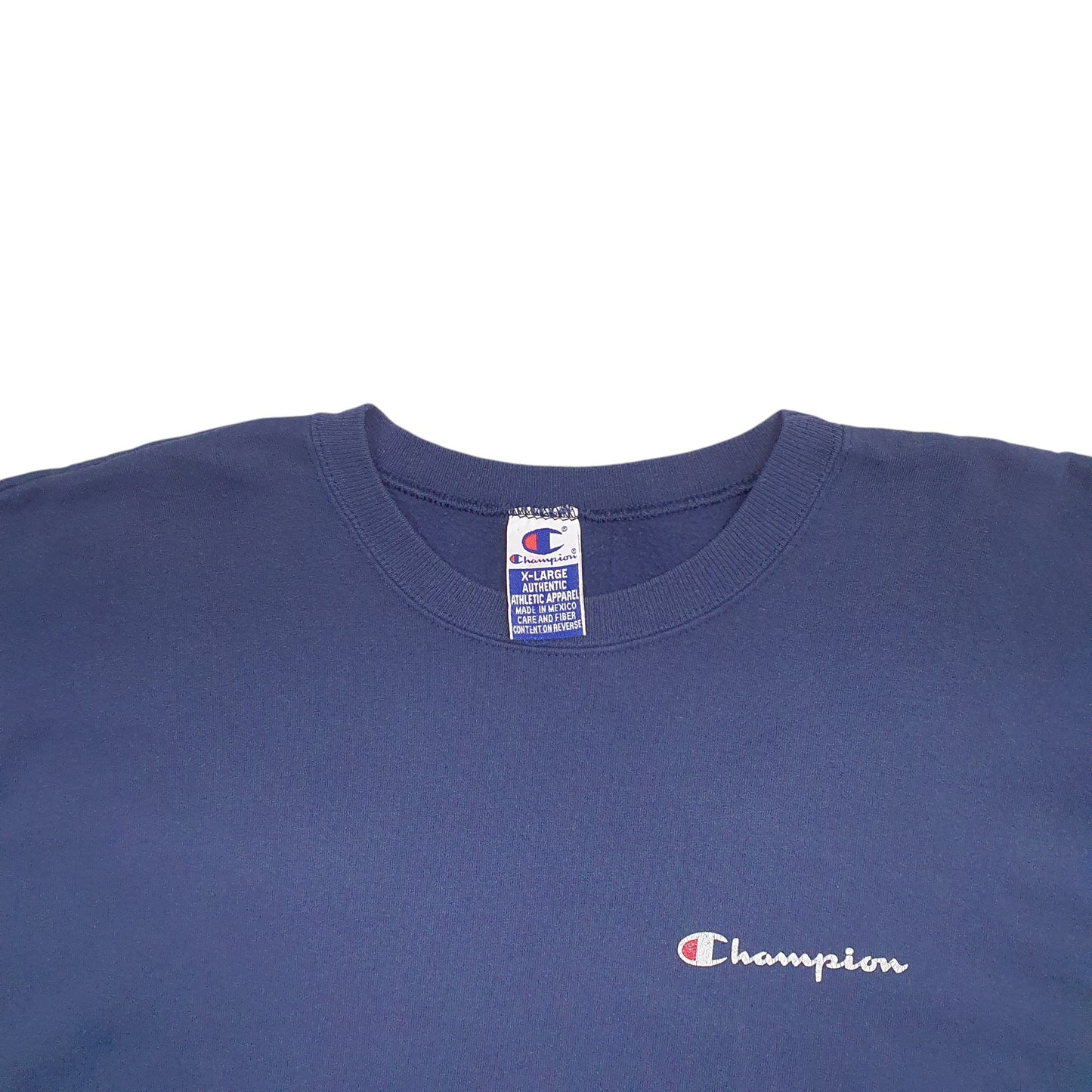 Mens Navy Champion Vintage 90's Crewneck Jumper