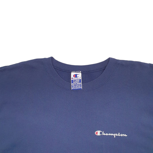 Mens Navy Champion Vintage 90's Crewneck Jumper