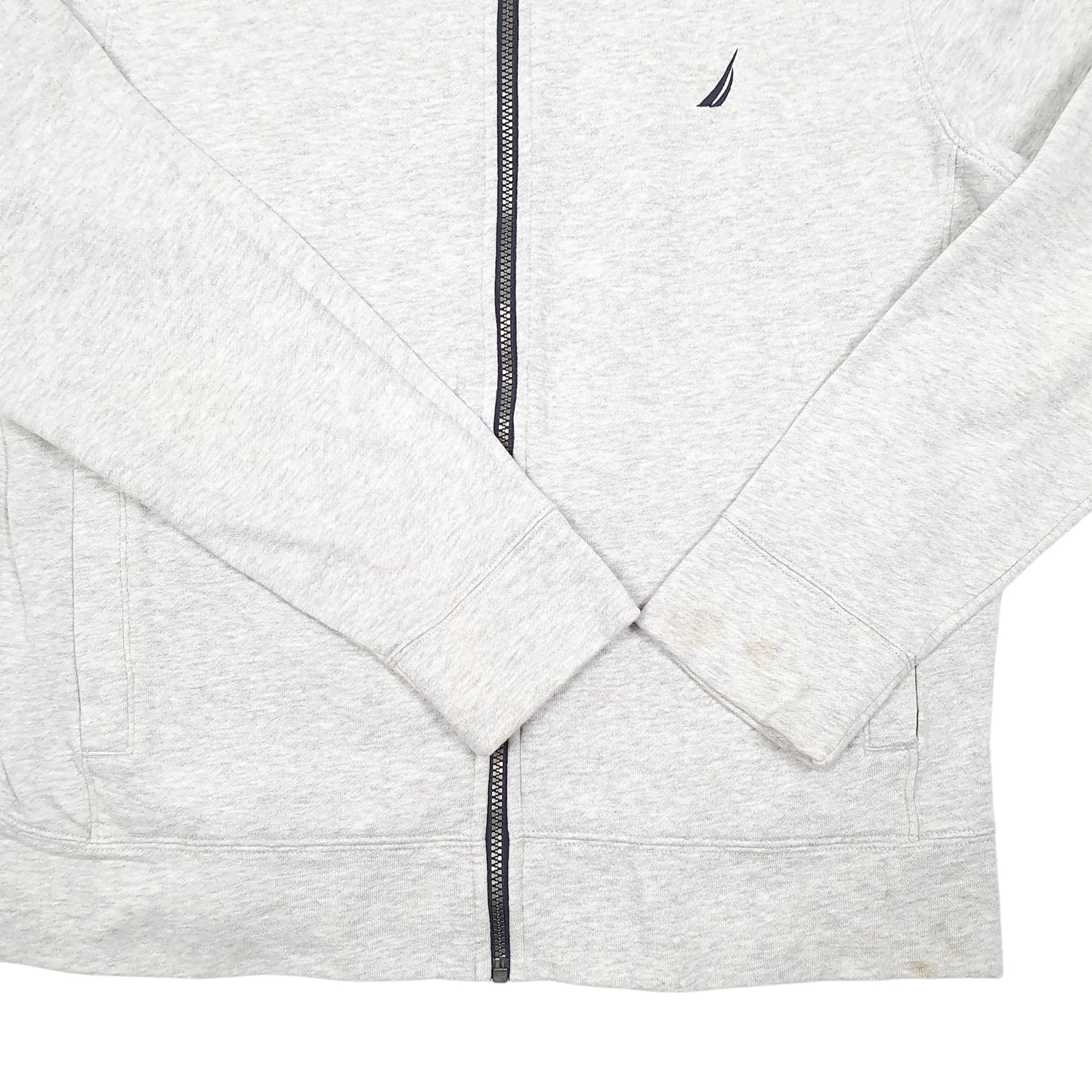 Mens Grey Nautica  Full Zip Jumper