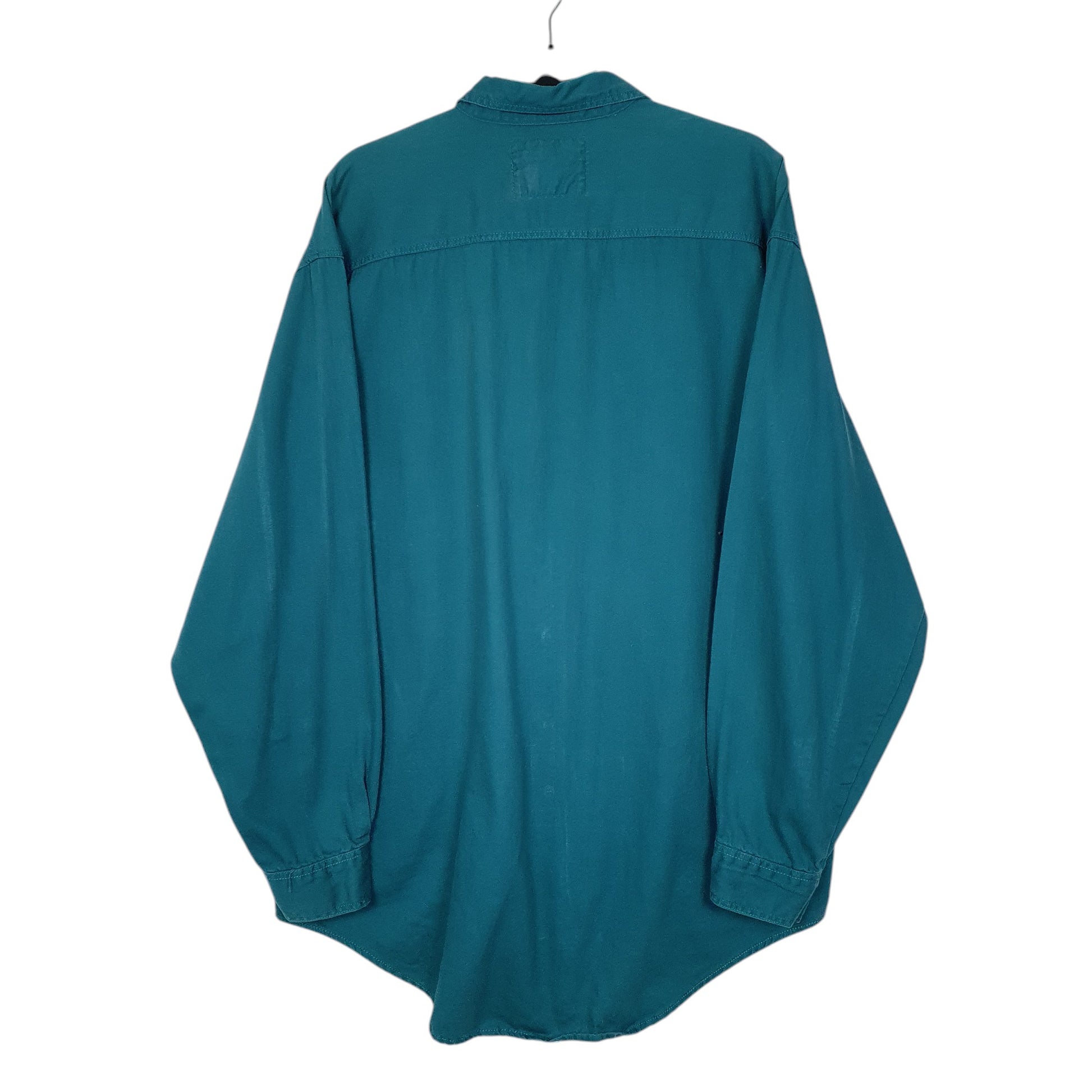 Mens Blue Levis Vintage 90s Heavyweight Long Sleeve Shirt