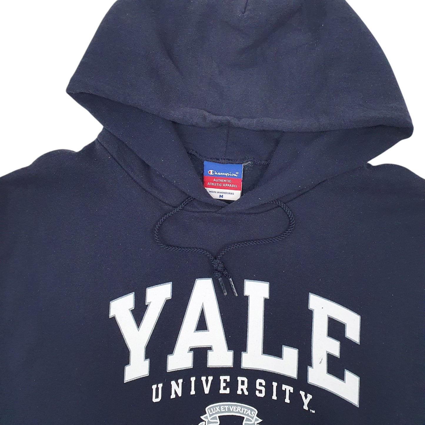 Mens Navy Champion Yale University Hoodie Jumper