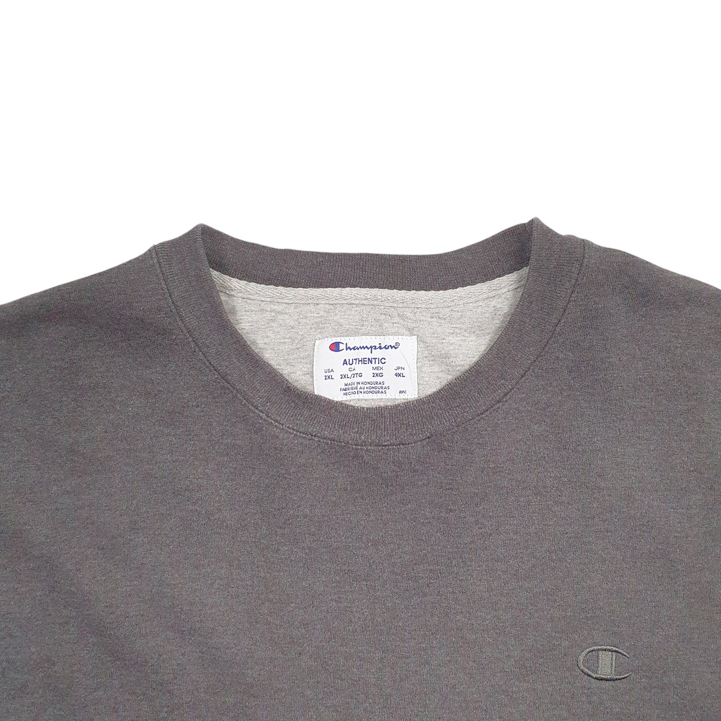 Mens Grey Champion  Crewneck Jumper
