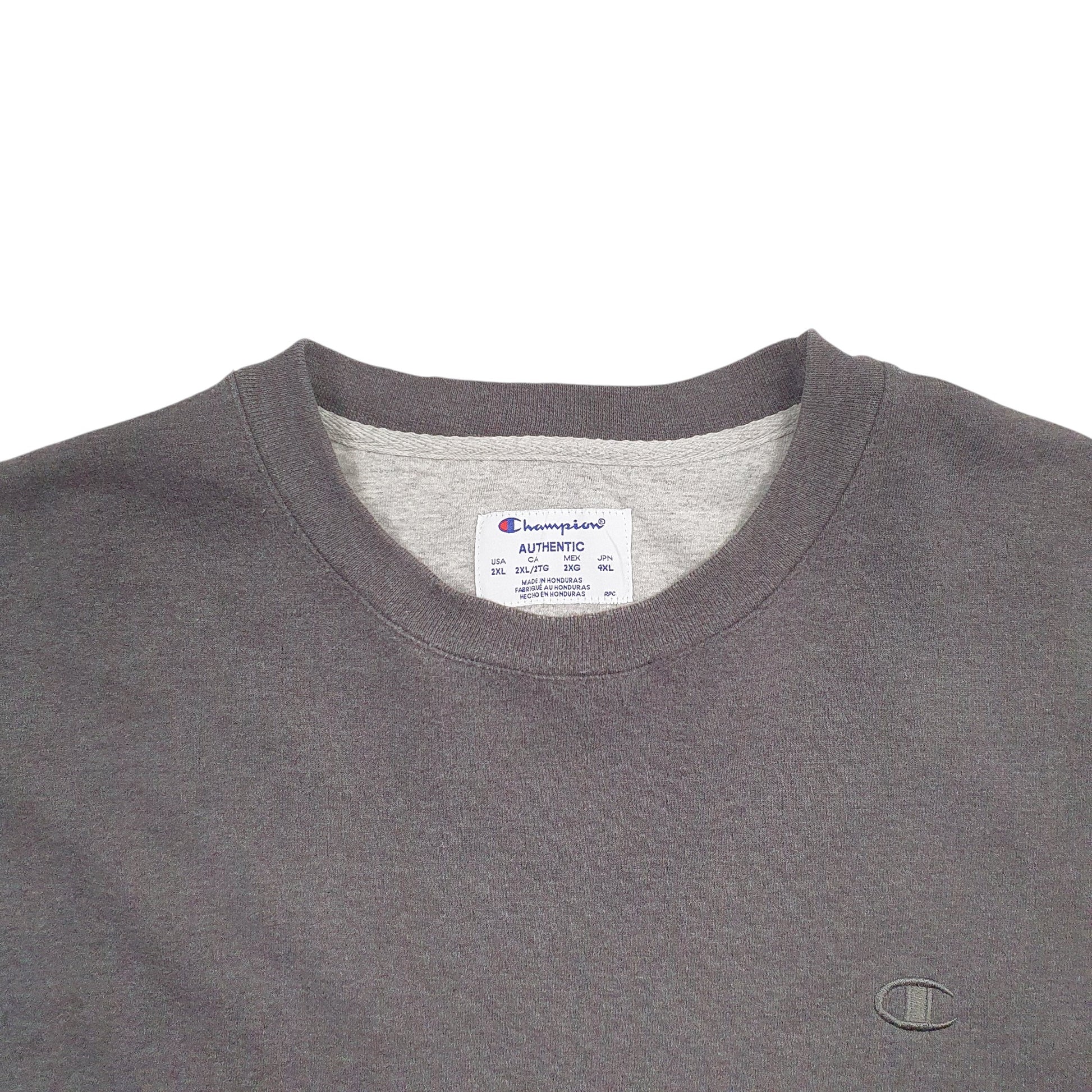 Mens Grey Champion  Crewneck Jumper