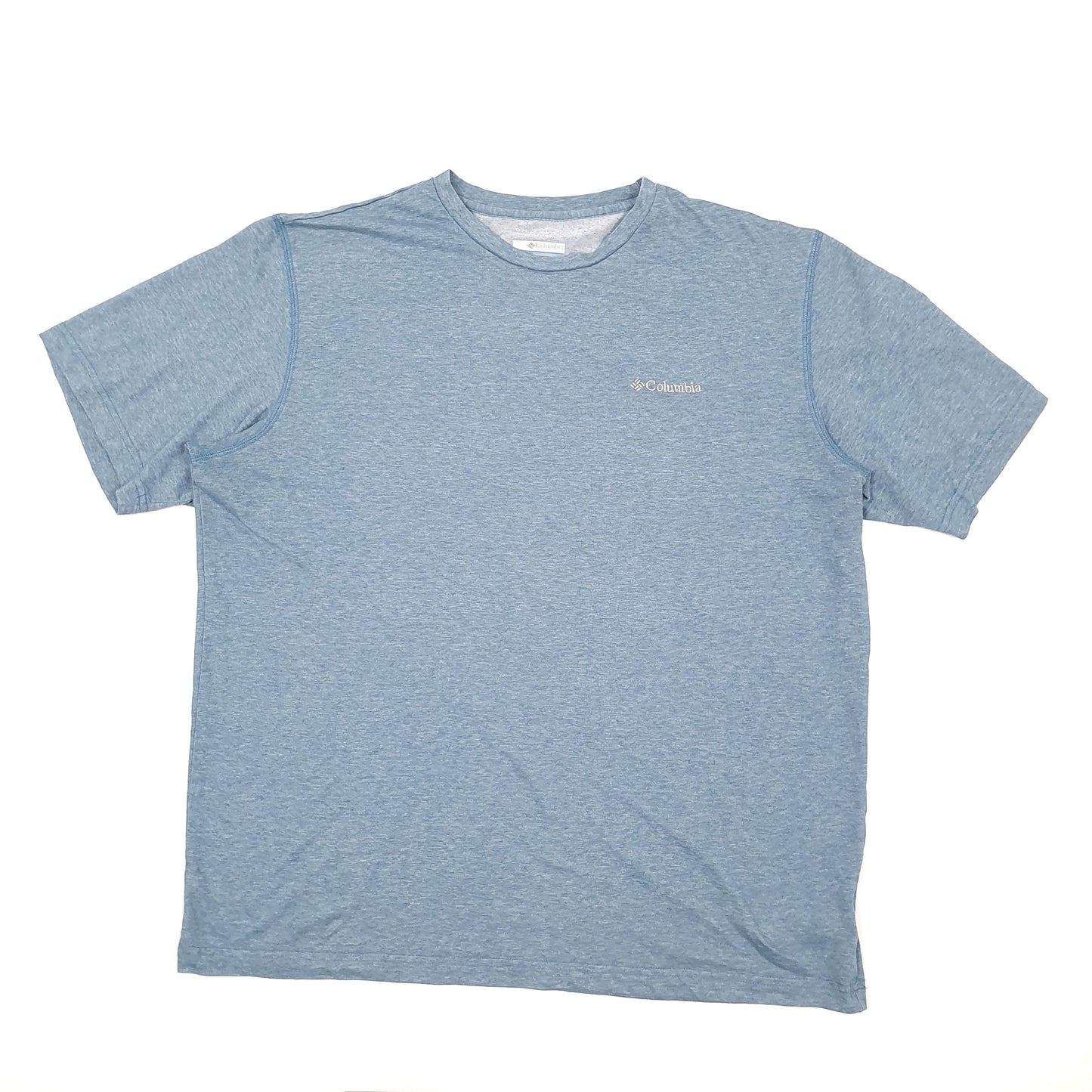 Mens Blue Columbia Sportswear Omni Wick Baselayer Performance Short Sleeve T Shirt