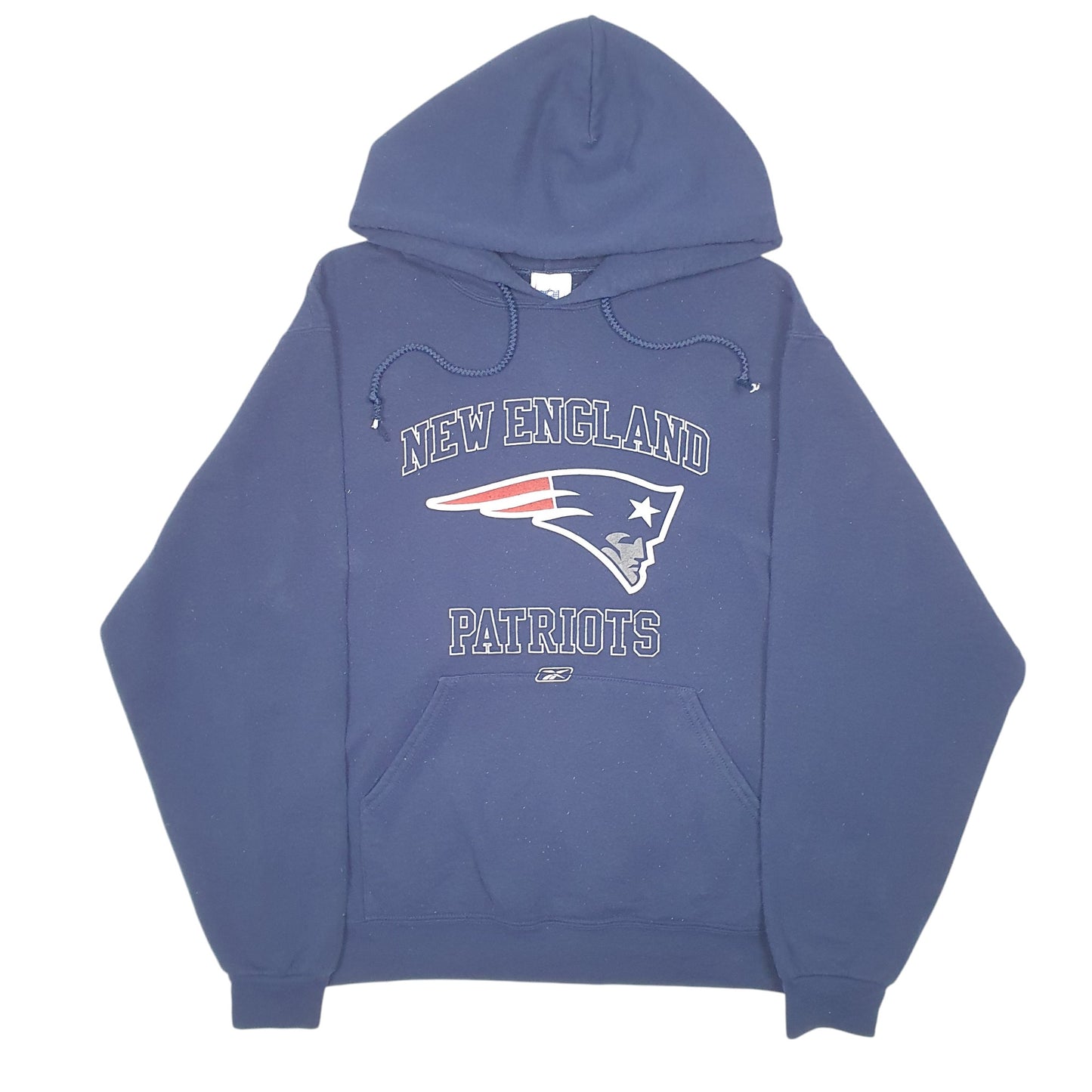 Mens Navy NFL New England Patriots Football USA Spellout Hoodie Jumper