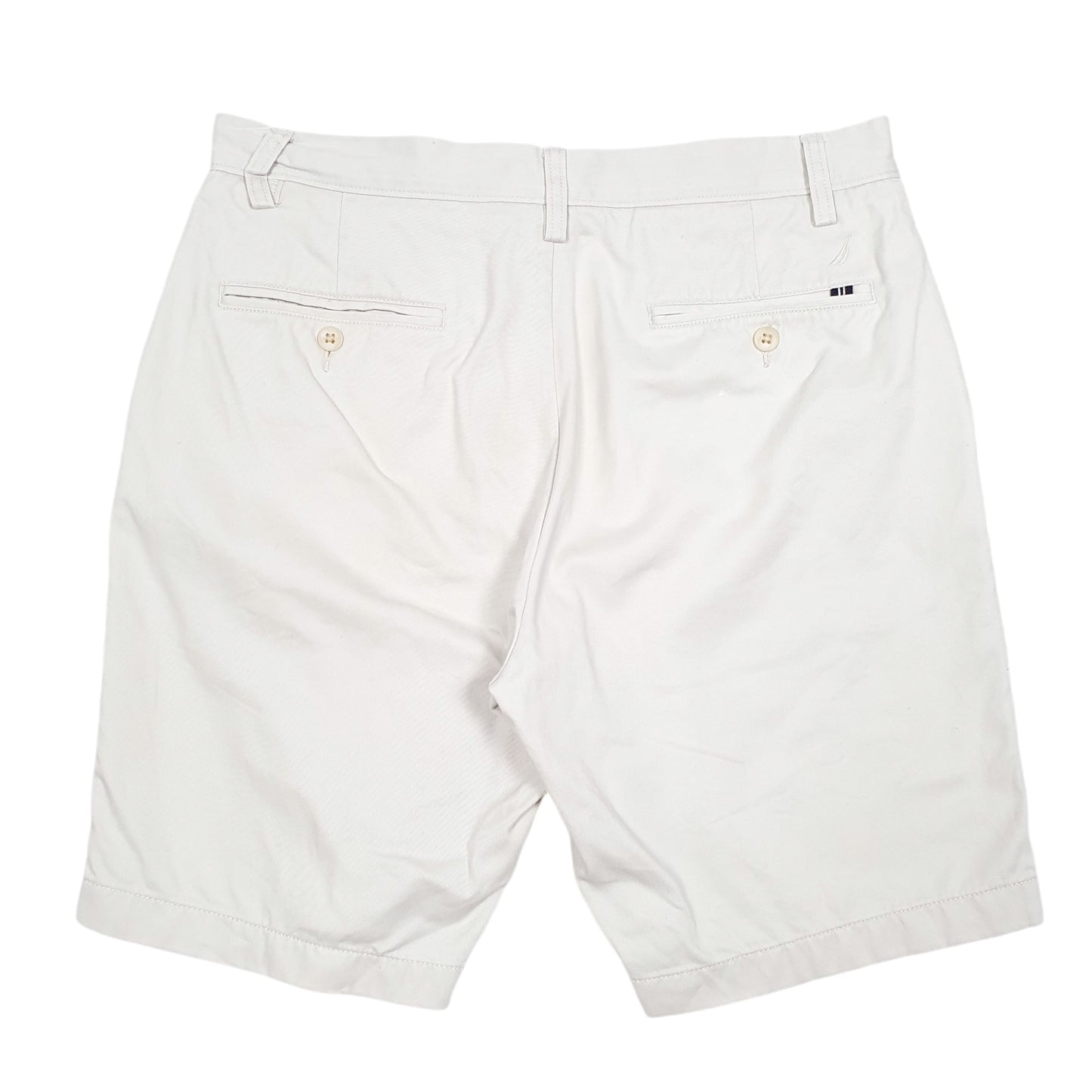 Mens Beige Nautica Classic Fit Deck Chino Shorts