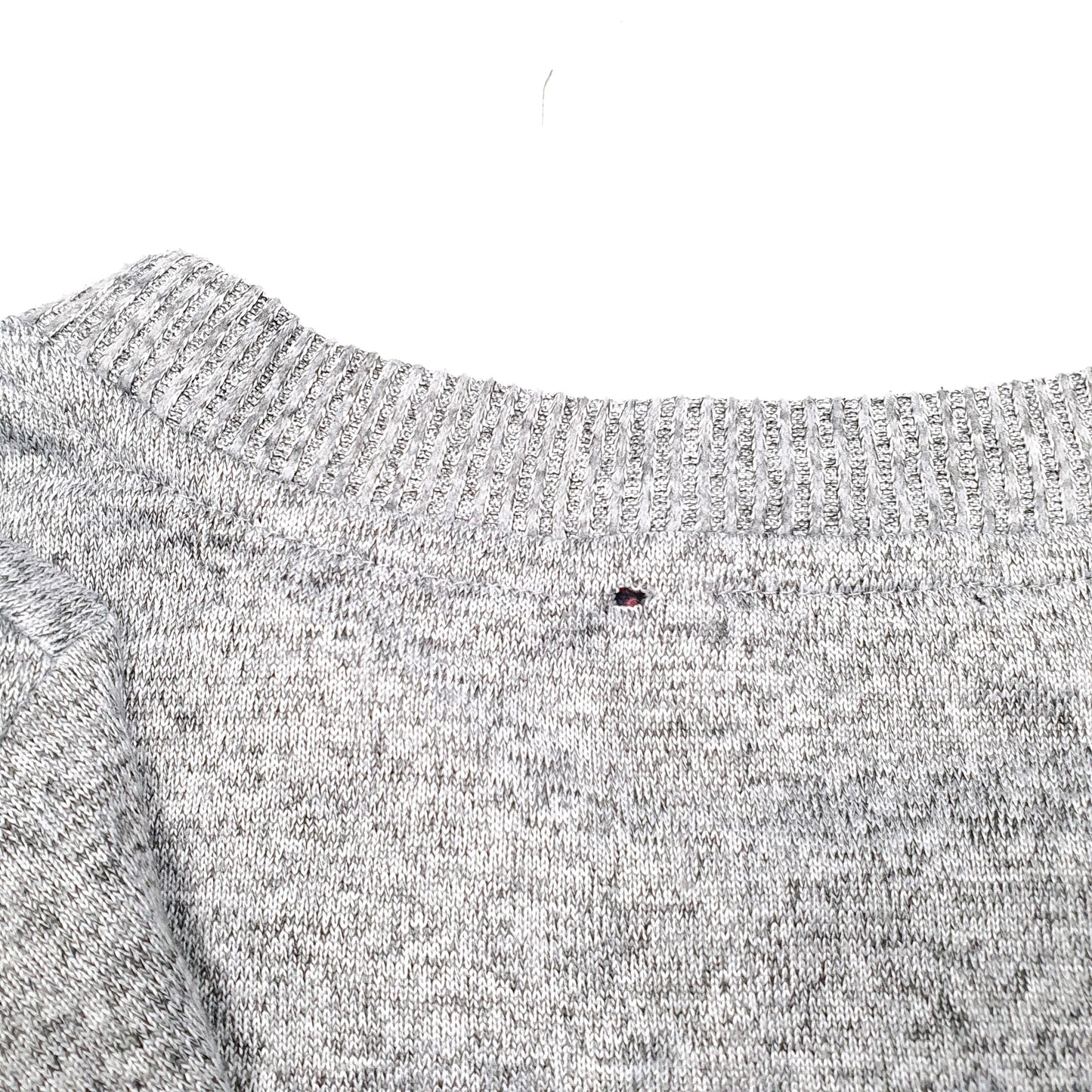 Mens Grey Tommy Hilfiger Spellout Crewneck Jumper