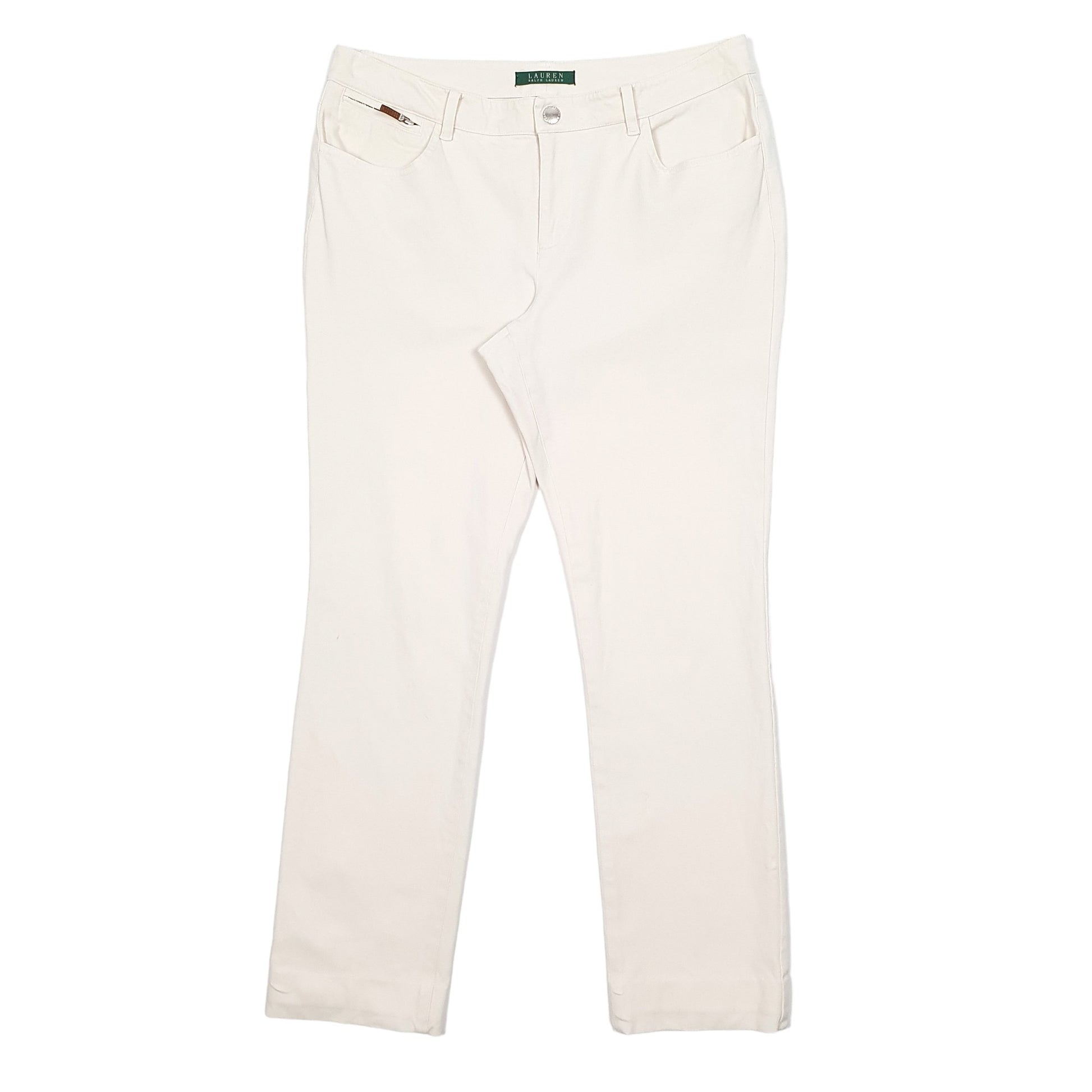 Womens Cream Ralph Lauren Stretch Fit Chino Trousers