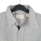 Mens Grey L.L.Bean Vintage Chamois Overshirt Made In USA Long Sleeve Shirt