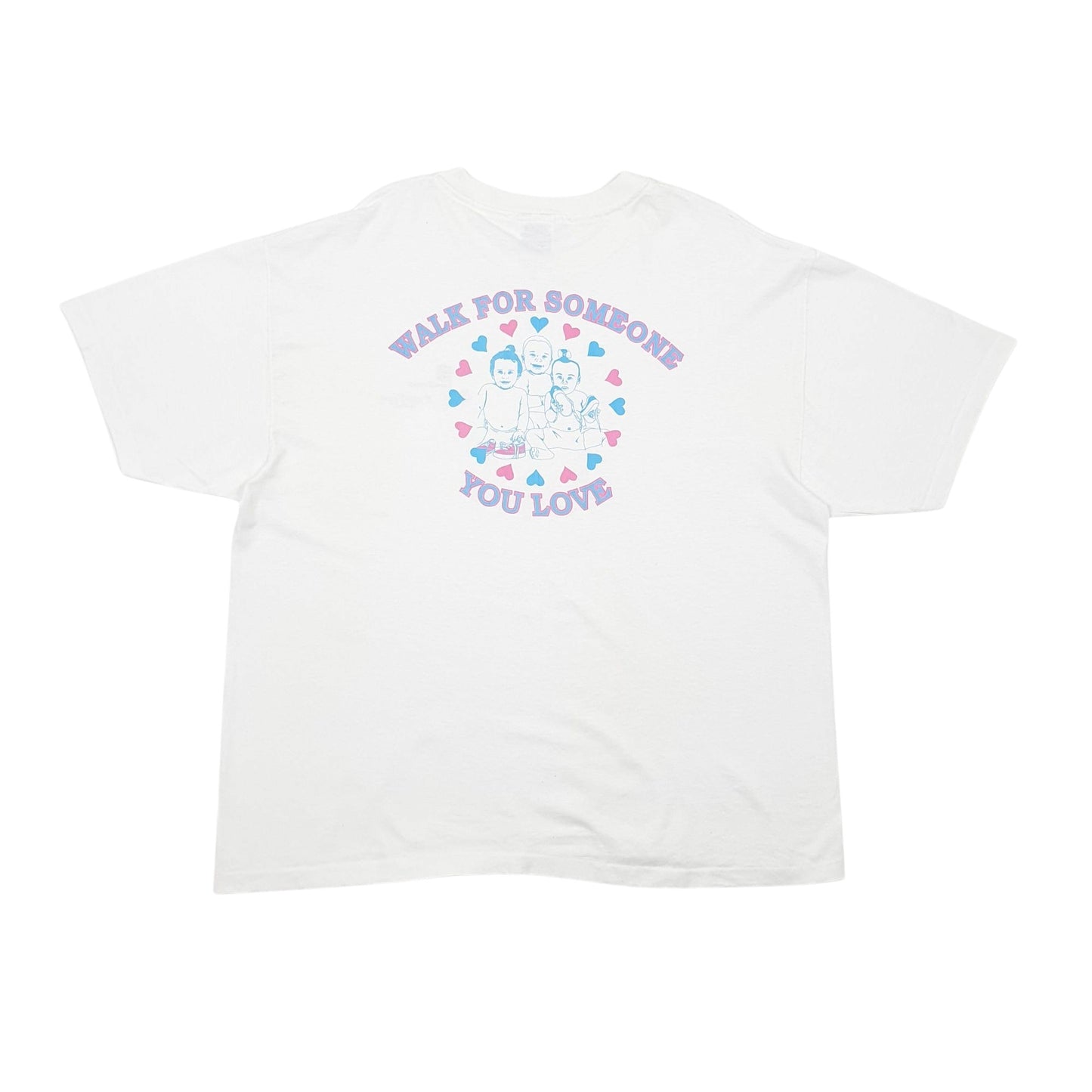 Mens White Hanes Single Stitch Vintage 90s Short Sleeve T Shirt