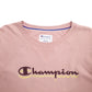 Womens Pink Champion Spellout Crewneck Jumper