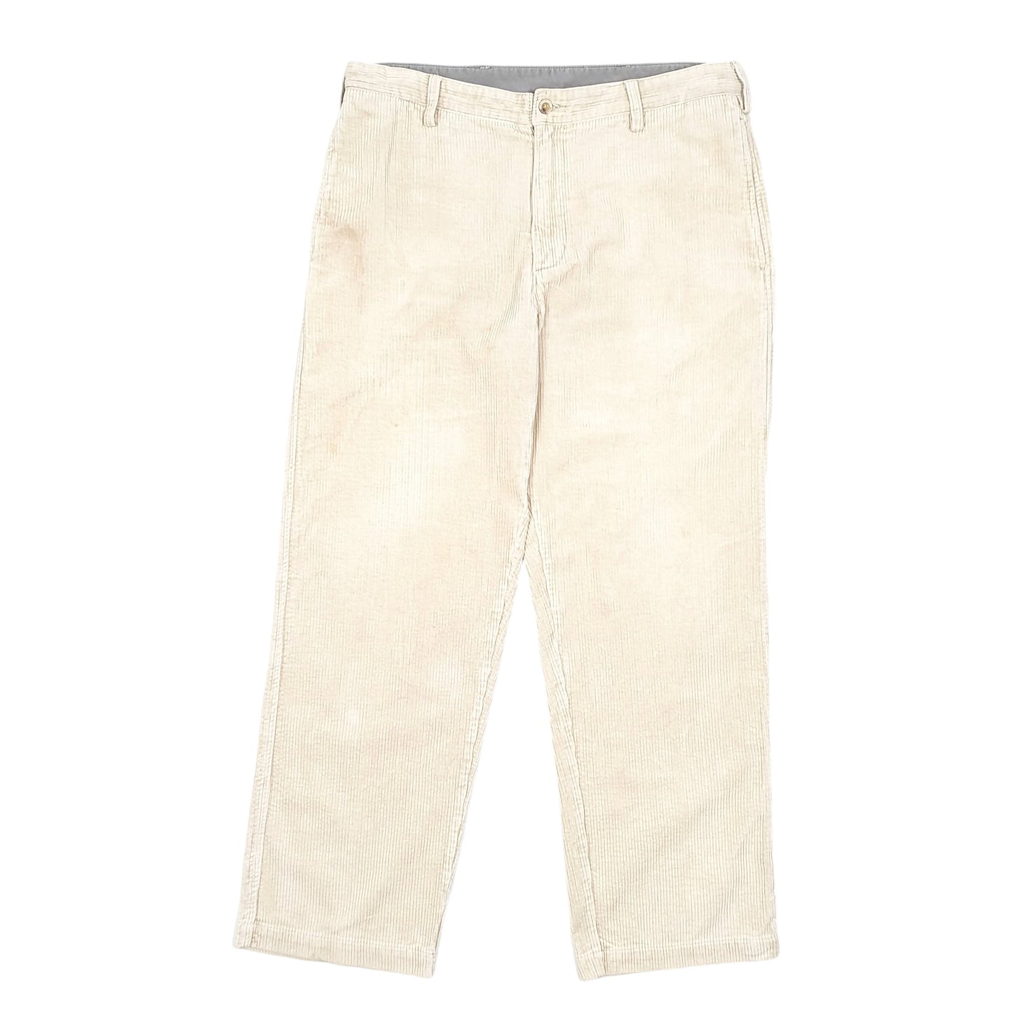 Mens Beige Woolrich Woolen Mills Corduroy Trousers