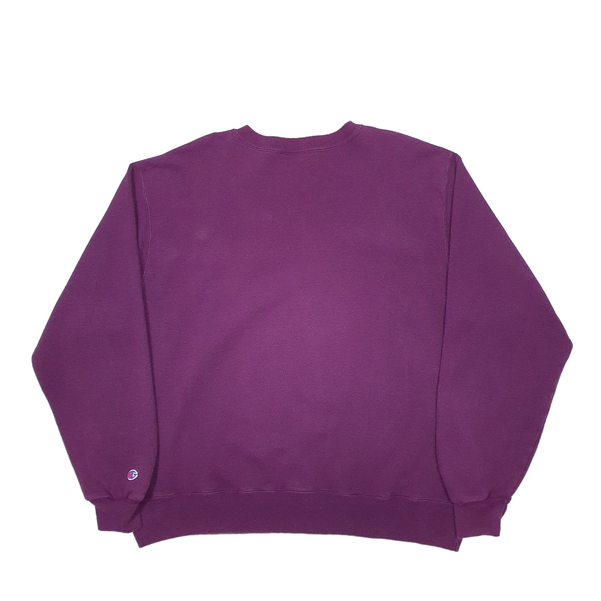 Mens Purple Champion  Crewneck Jumper