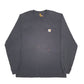Mens Black Carhartt  Long Sleeve T Shirt