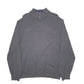 Mens Grey Nautica Knit Quarter Zip Jumper