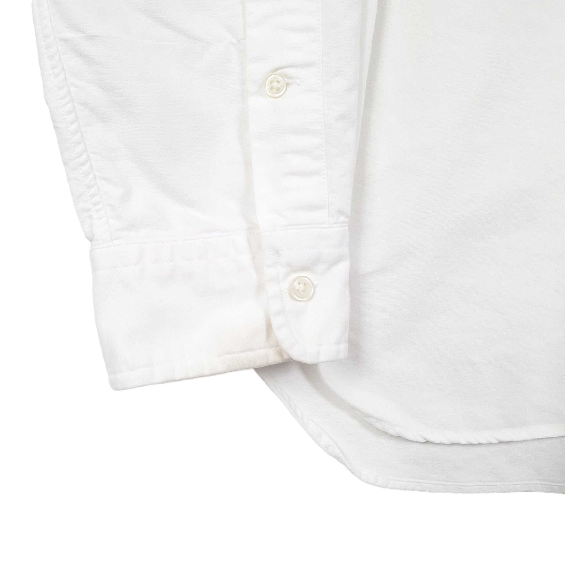 Mens White Ralph Lauren Oxford Stoney Creek Golf Club Long Sleeve Shirt