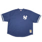 Mens Navy Mitchell & Ness MLB Baseball Jersey New York Yankees Short Sleeve T Shirt