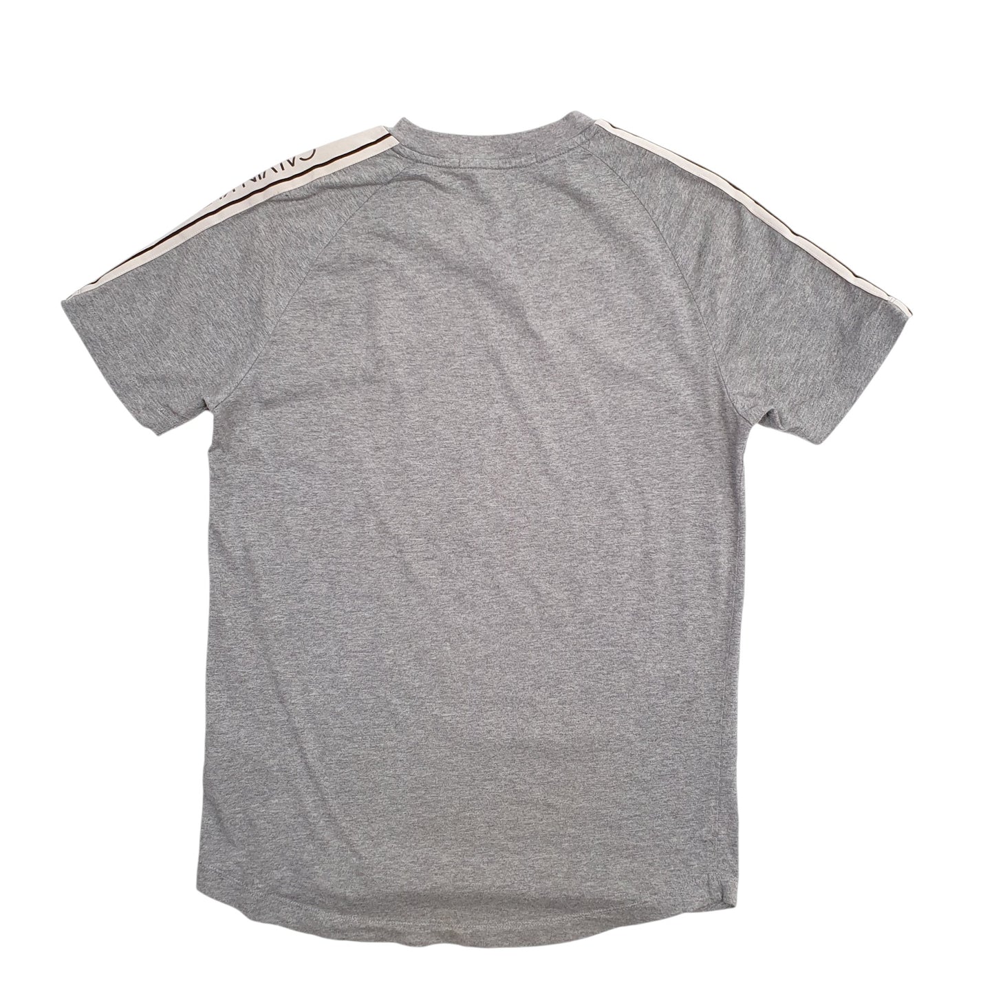 Womens Grey Calvin Klein Spellout Short Sleeve T Shirt