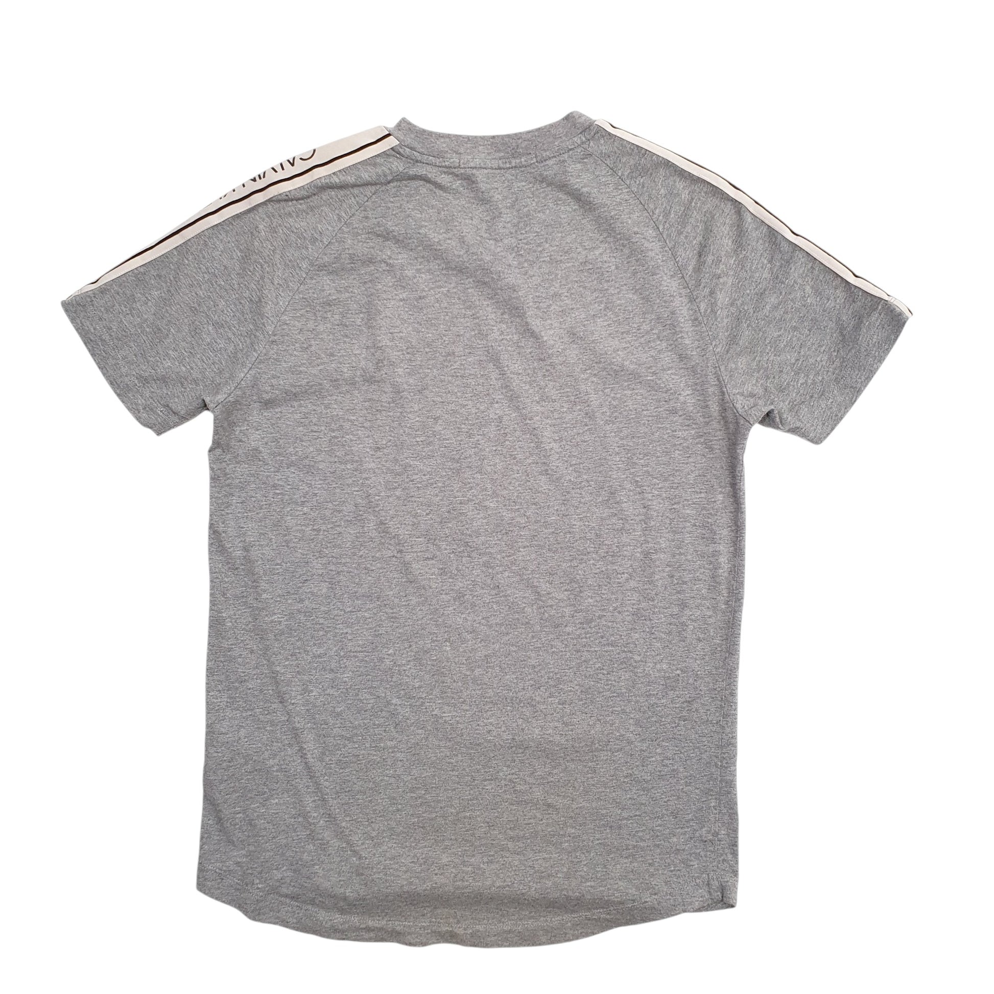 Womens Grey Calvin Klein Spellout Short Sleeve T Shirt