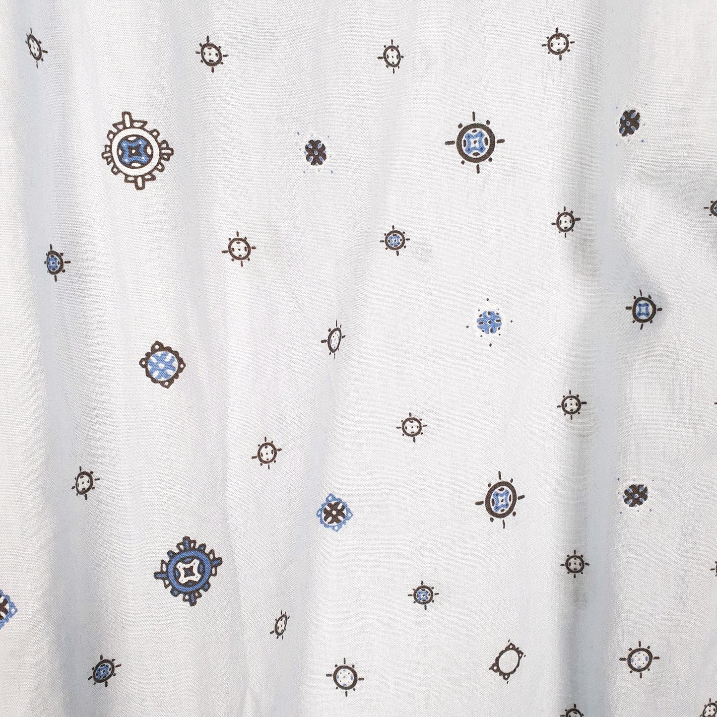 Mens Blue Levis Pattern Print khaadi Short Sleeve Shirt